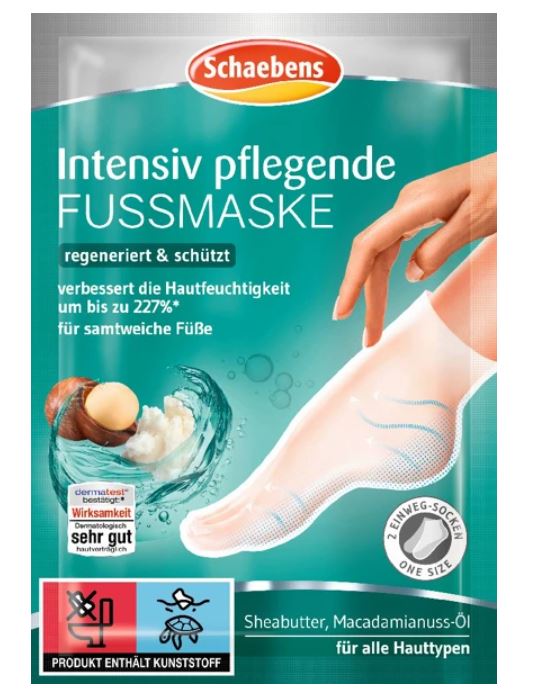 Schaebens - foot mask with shea butter and macadamia nut oil