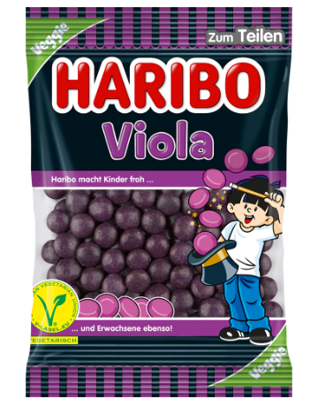Haribo Viola, sachet de 125 g 