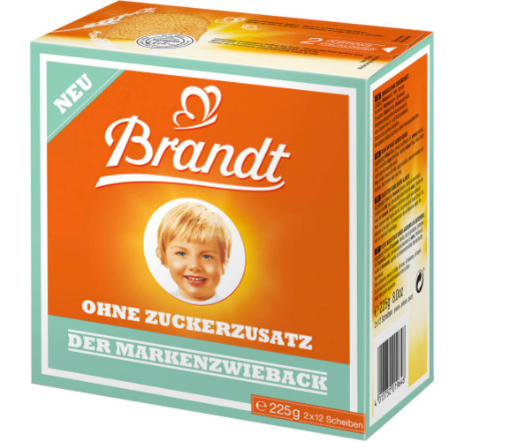 Brandt sugar-free Zwieback 225g