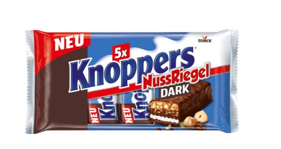 Knoppers bar noir, 5x40g