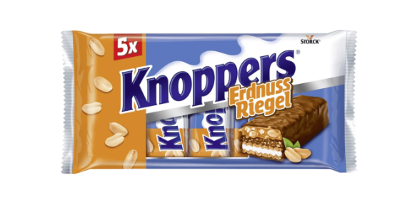 Knoppers Peanut Bars, 5 x 40g