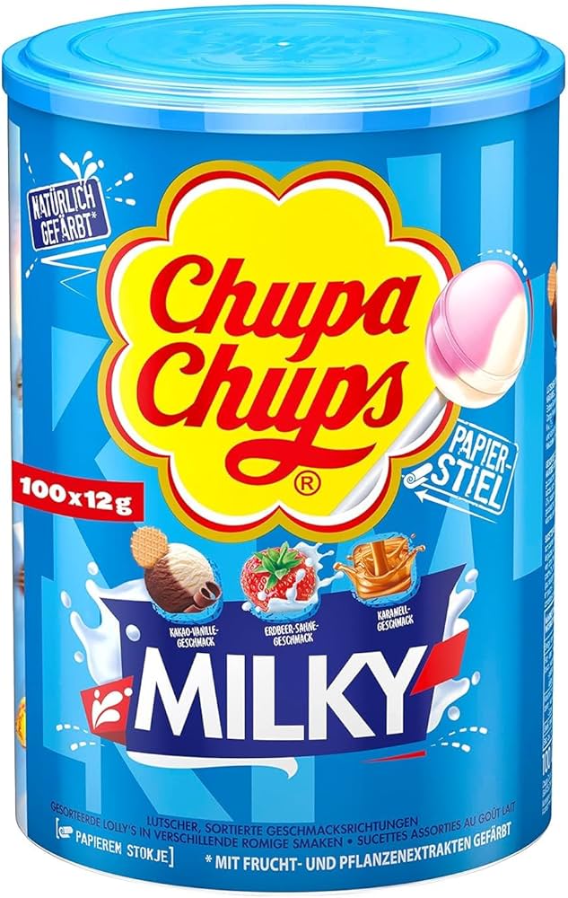 Chupa Chups - 100 sucettes au lait 1.2kg