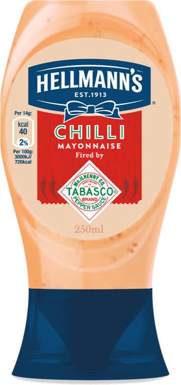 Hellmann's mayonnaise cooked with Tabasco, 250ml