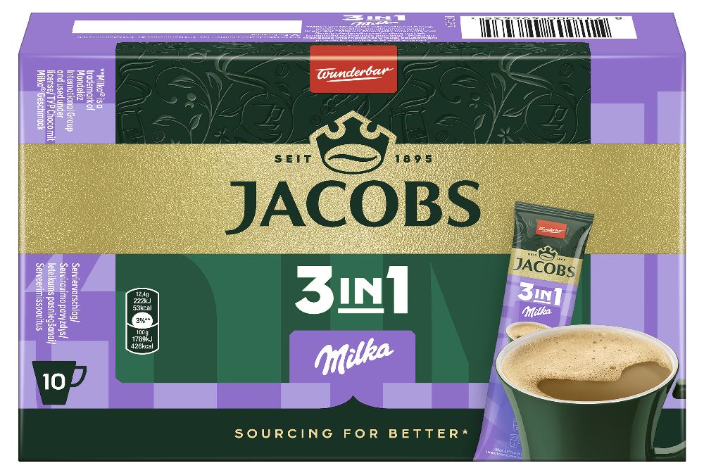 Jacobs Milka 3 in 1 - 124 g