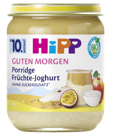 HiPP - Good Morning Porridge Fruit Yogurt - from 10 Months 160gr