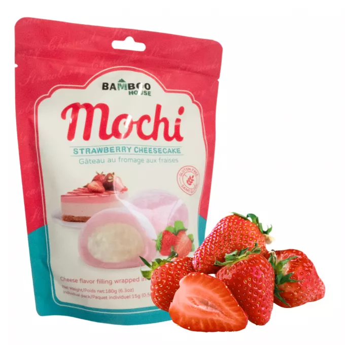 BAMBOO HOUSE Strawberry Cheesecake Mochi 105g