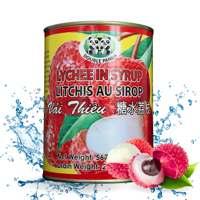 DOUBLE PANDA Canned Lychee In Syrup 567g