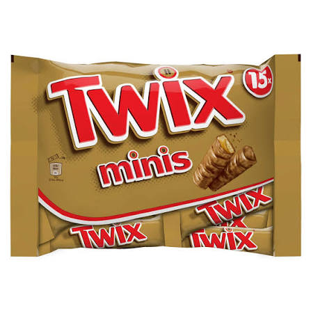 TWIX - MINIS BARRES CHOCOLATE 333g - 15p