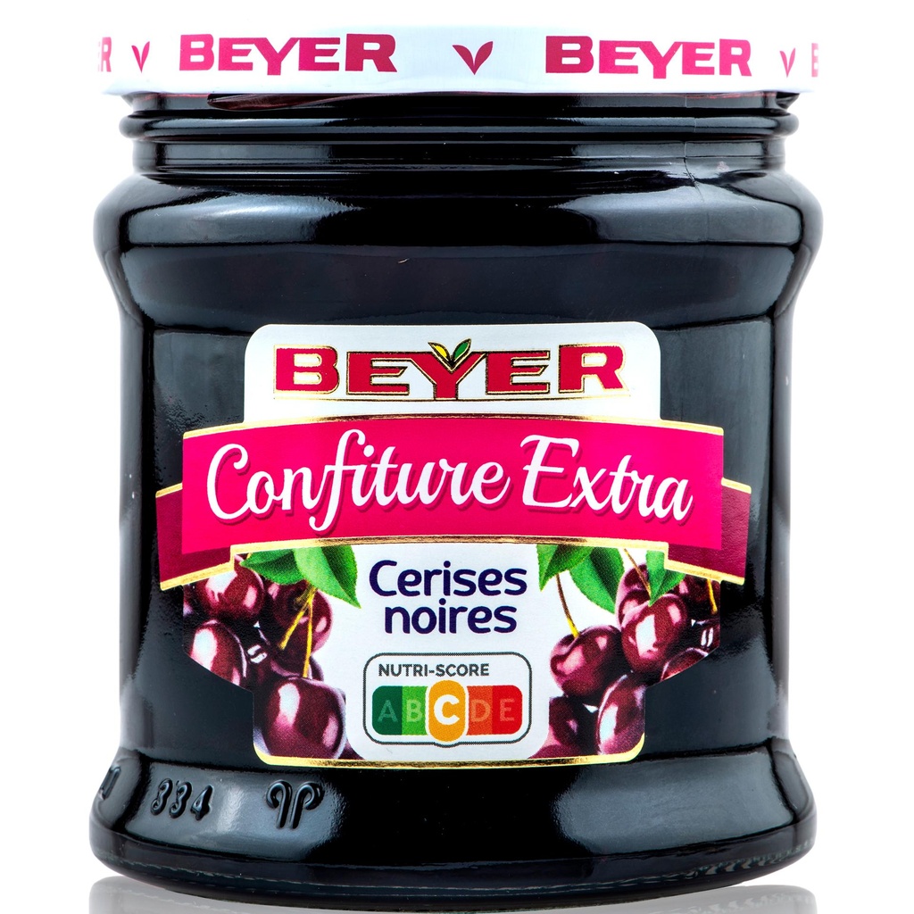 Beyer confiture extra de cerises noires  370g