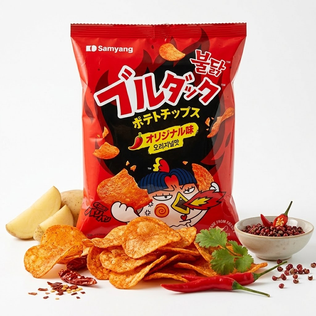 Samyang Buldak Potato Chips (Saveur Original Hot Chicken) 55g