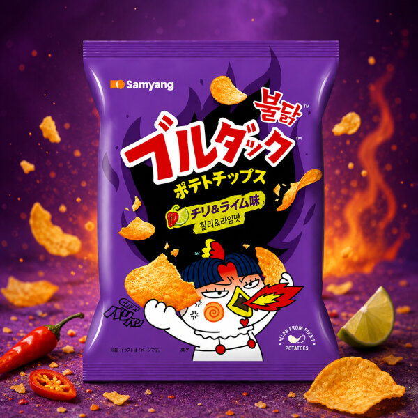 Samyang Buldak Habanero & Lime Chips 55g 