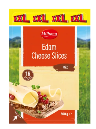 Milbona Edam Cheese Slices XXL 500 gr 