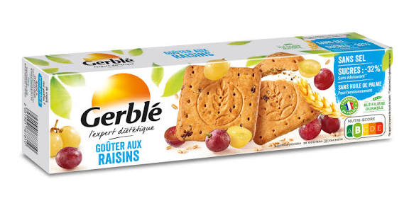 Gerblé Biscuits Gouter Raisin, Allegés en sucres 360g