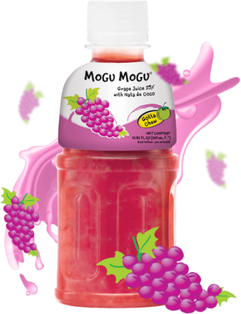  Mogu Mogu Jus Raisin avec la Noix de Coco Fermentée en Cubes 320ml