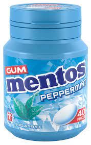 Mentos Peppermint, Sugar Free 40 Pieces 56g