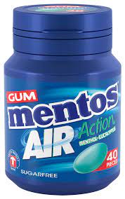 Mentos Air Action, Sans Sucre 40 Pieces 56g