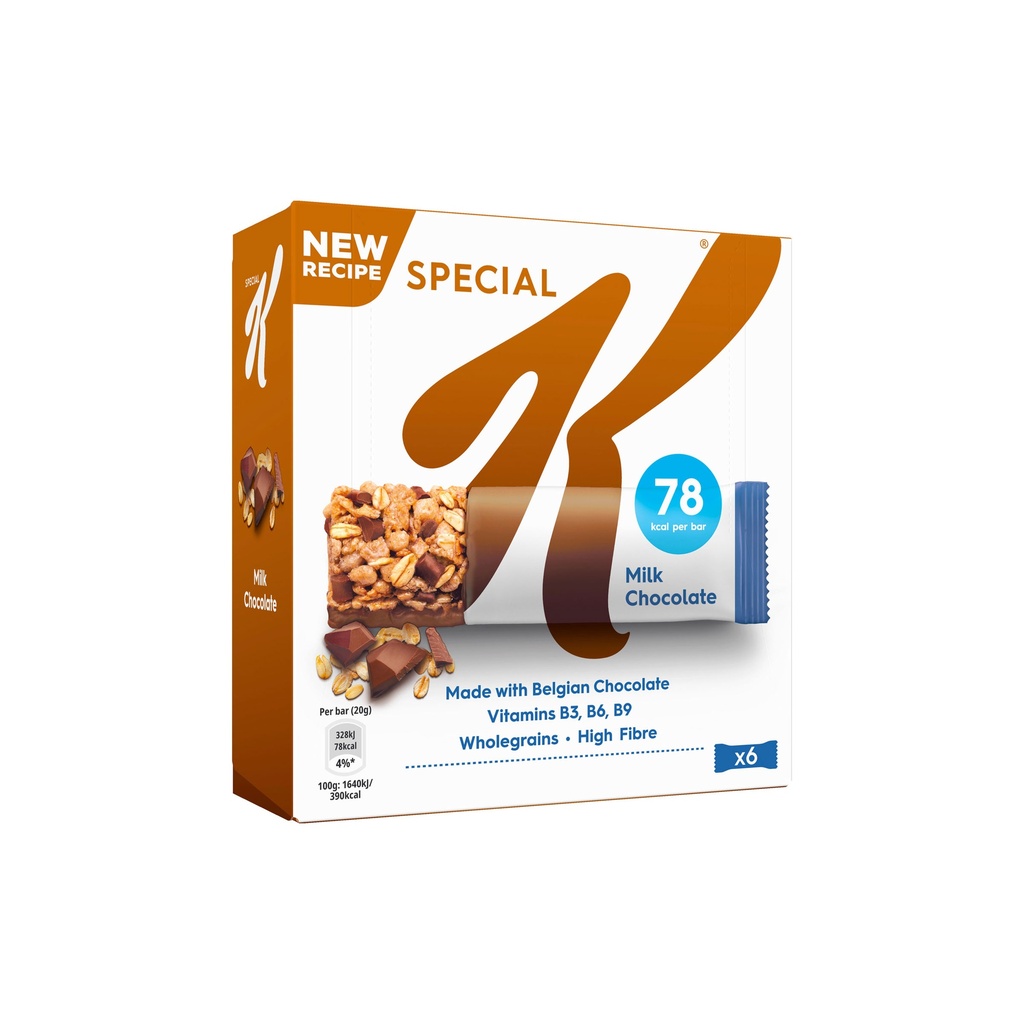 Kellogg's Special K Chocolat au lait- 6 Barres de céréales 