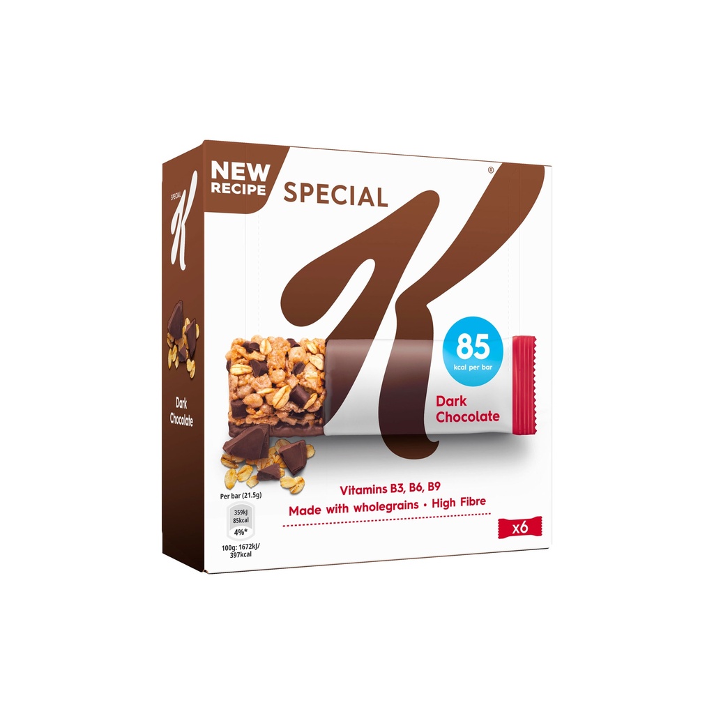 Kellogg's Special K Chocolat Noir- 6 Barres de céréales 