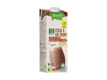 Lait bio D'Avoine au Cacao 100% végétal 1L
