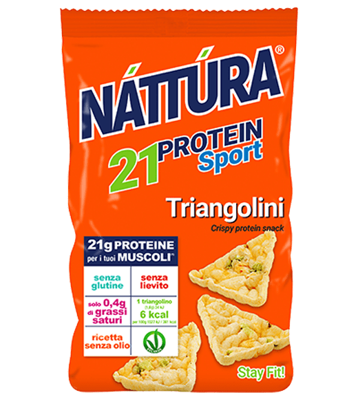 Náttúra Crunchy snack triangles 21gr Protein - gluten-free 40gr