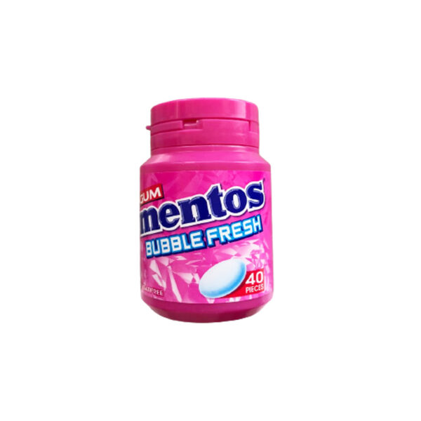 Mentos Bubble Fresh, Sans Sucre 40 pièces 56g