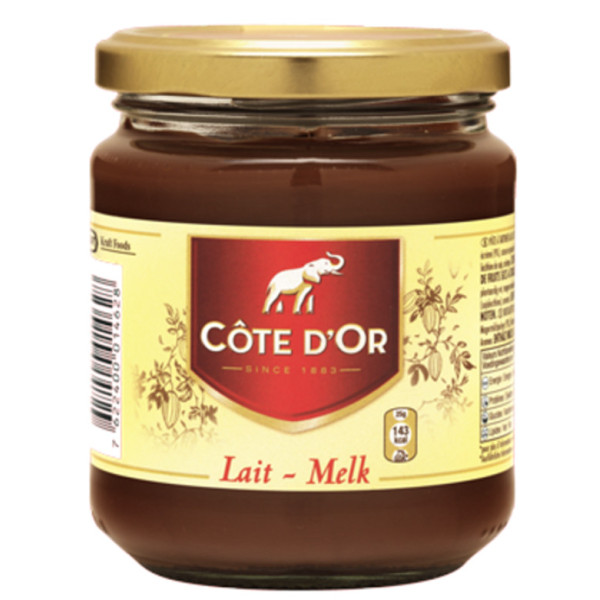 COTE D'OR Pâte à tartiner chocolat au lait 300 gr