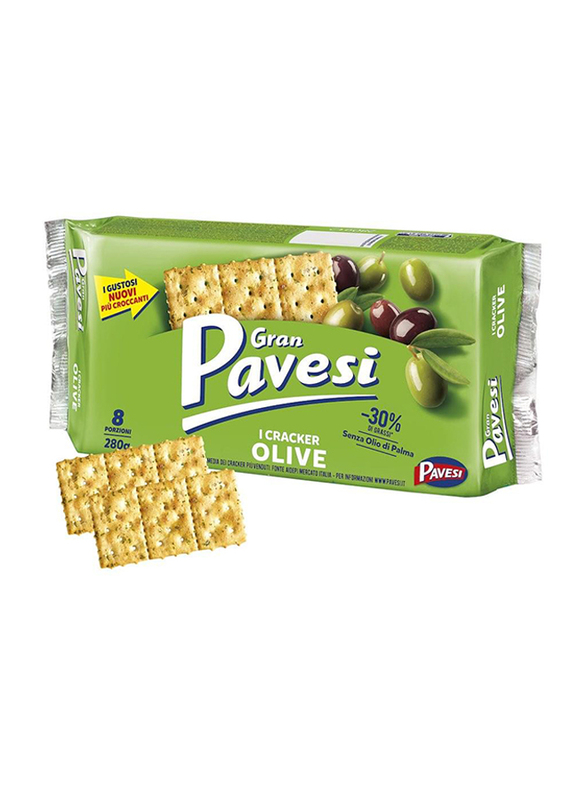 GRAN PAVESI Olive Flavored Crackers - 280g