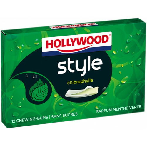 Hollywood Chewing Gum Style - Parfum Chlorophylle - Sans Sucres 23 gr