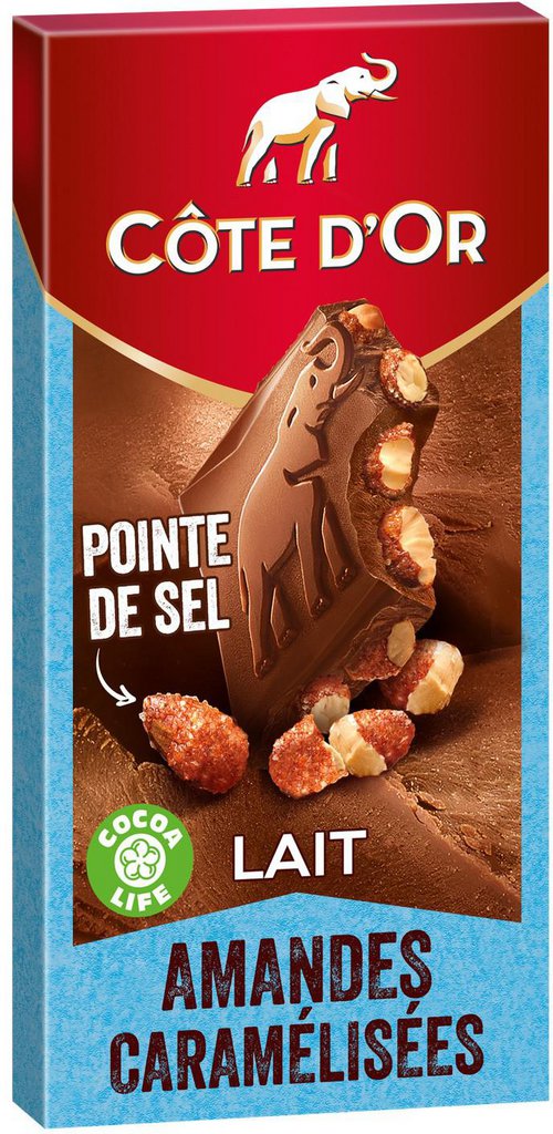 Cote D'Or Amandes Caramélisées -Lait 180gr