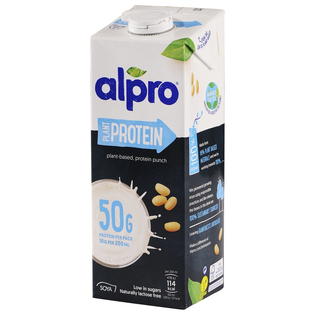 ALPRO SOYA DRINK - PLANT PROTEIN 1 LITER |  Gluten-free