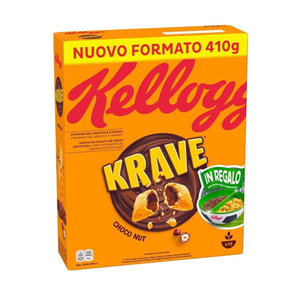 Krave Choco Nut | Kellogg's 410 gr 