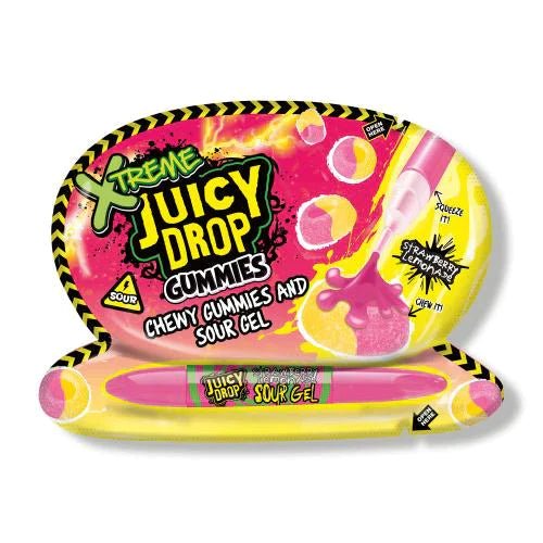 Juicy Drop Xtreme Gummies | Sour Gummy Candy Strawberry Lemonade