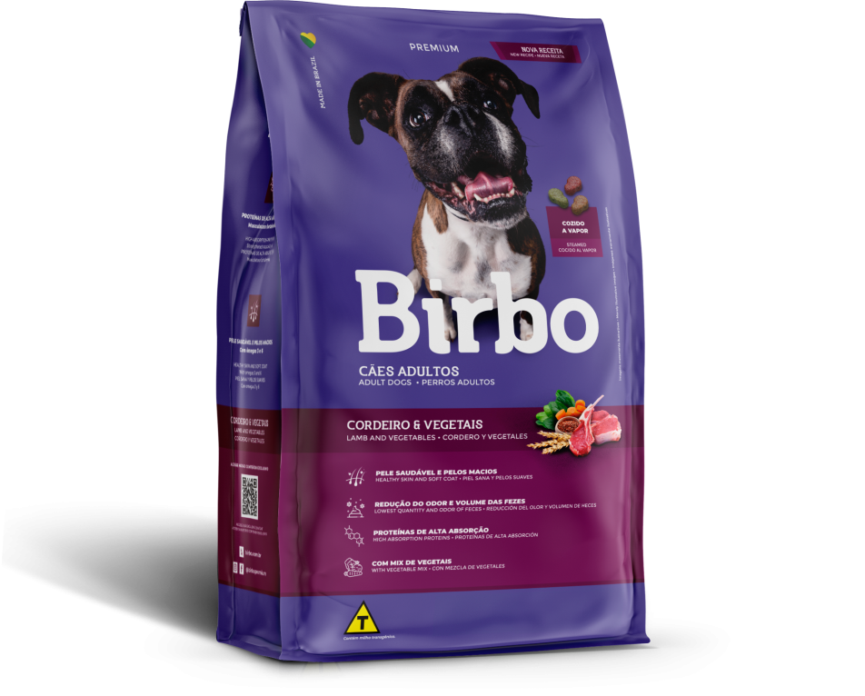 Birbo Premium Agneau & Légumes Croquettes pour chien adultes, 1 KG