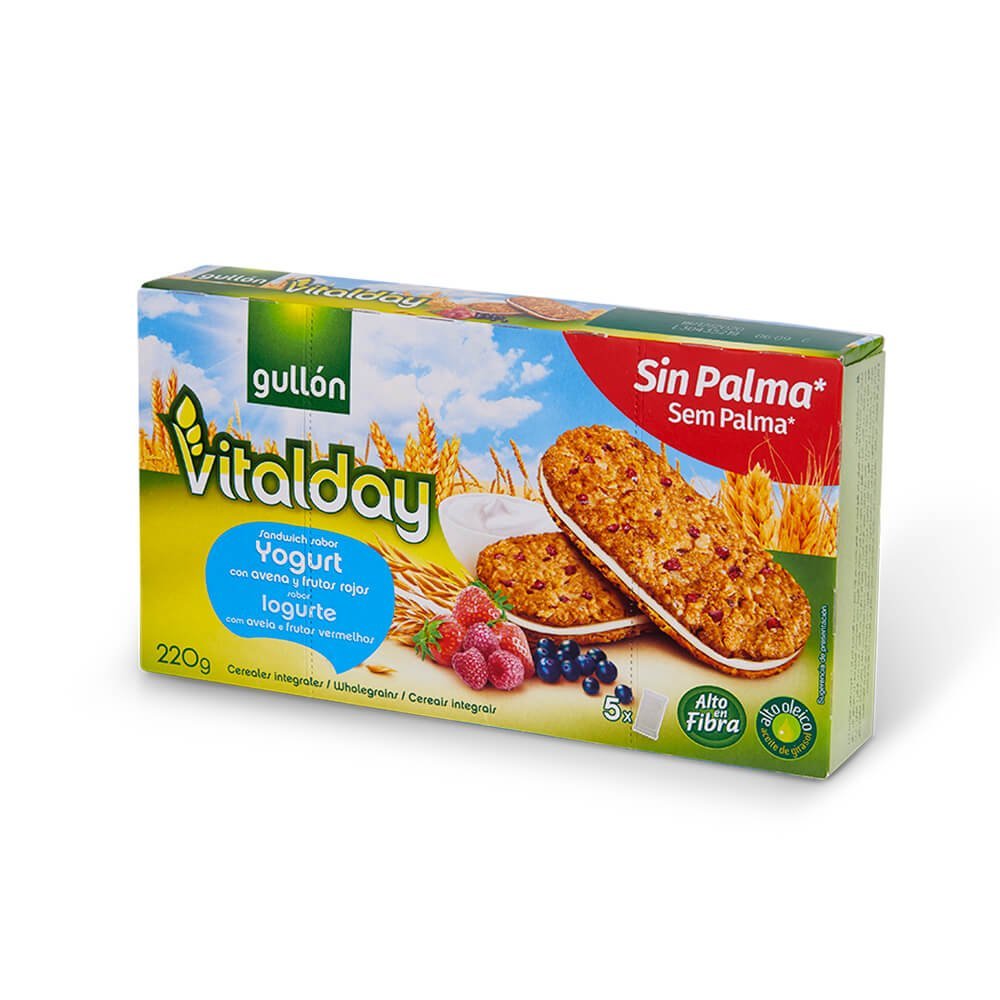 Gullon Sandwich fourré au yaourt Vitalday 220gr 