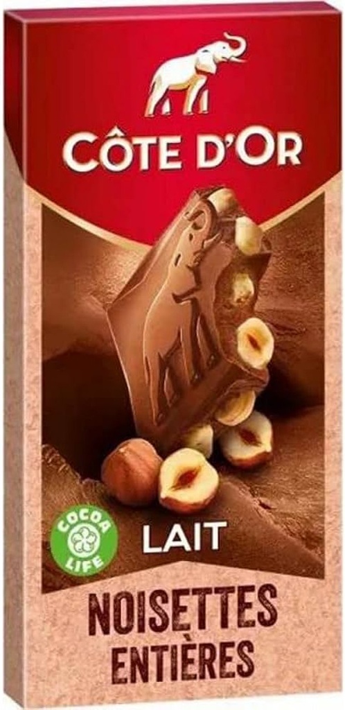 Cote D'Or Milk Whole Hazelnut 180 gr 