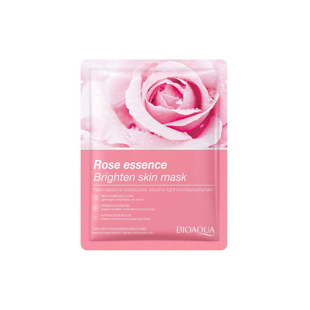 BIOAQUA Rose Essence Brighten Skin Moisturizing Face Sheet Mask (Masque hydratant pour le visage)
