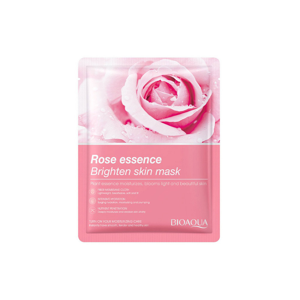 BIOAQUA Rose Essence Brighten Skin Moisturizing Face Sheet Mask