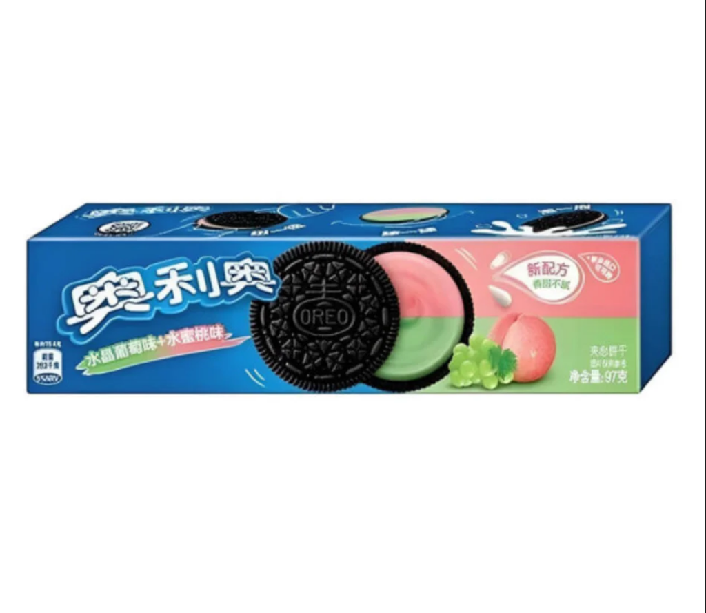 Oreo Sandwich Biscuit - Grape and Peach 97gr