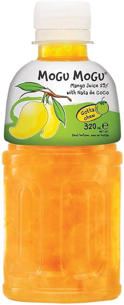 Mogu Mogu Jus Mangue avec la Noix de Coco Fermentée en Cubes. 320ml 