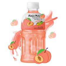 Mogu Mogu Jus Peach avec la Noix de Coco Fermentée en Cubes. 320ml  