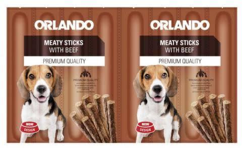 Orlando Meaty Sticks Dog treats with beef 8*11gr  