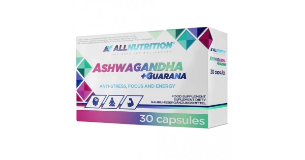 Allnutrition Ashwagandha + Guarana 30 Capsules