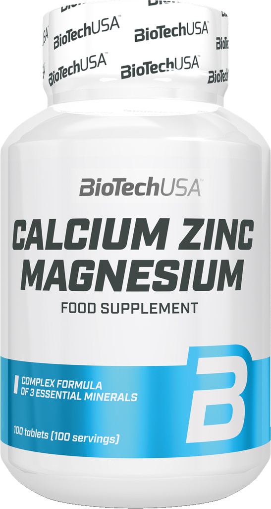 BioTechUSA CALCIUM ZINC MAGNESIUM 100 comprimés