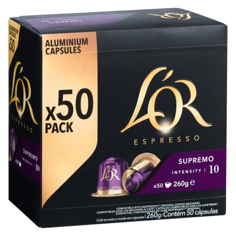 L'or Espresso SUPREMO "intensity10" ( 50 capsule ) 