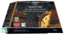 Panettone Deluxe covered with extra dark chocolate and cocoa bean granules 750 gr