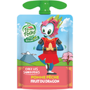POM'POTES Gourdes 90gr pomme pêche fruit du dragon sans sucres ajoutés