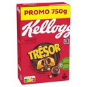 KELLOGG'S Trésor Céréales fourrées chocolat noisettes 750 g