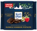 Ritter Sport Chocolat noir à la framboise et à la pistache 55% 75g