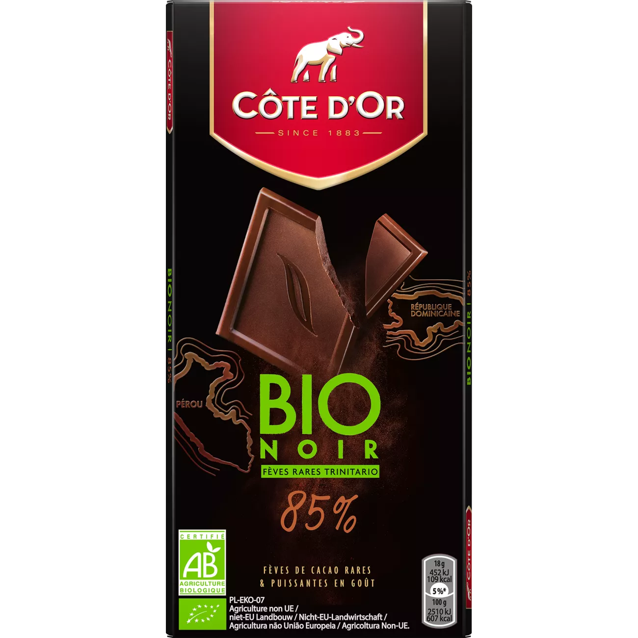 Côte d’Or Bio Noir 85%   