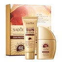 SADOER SPF60+ PA+++ Gold Collagen Sun Protection Kit 2 in 1 Sunblock And Sunscreen After Repair Cream
